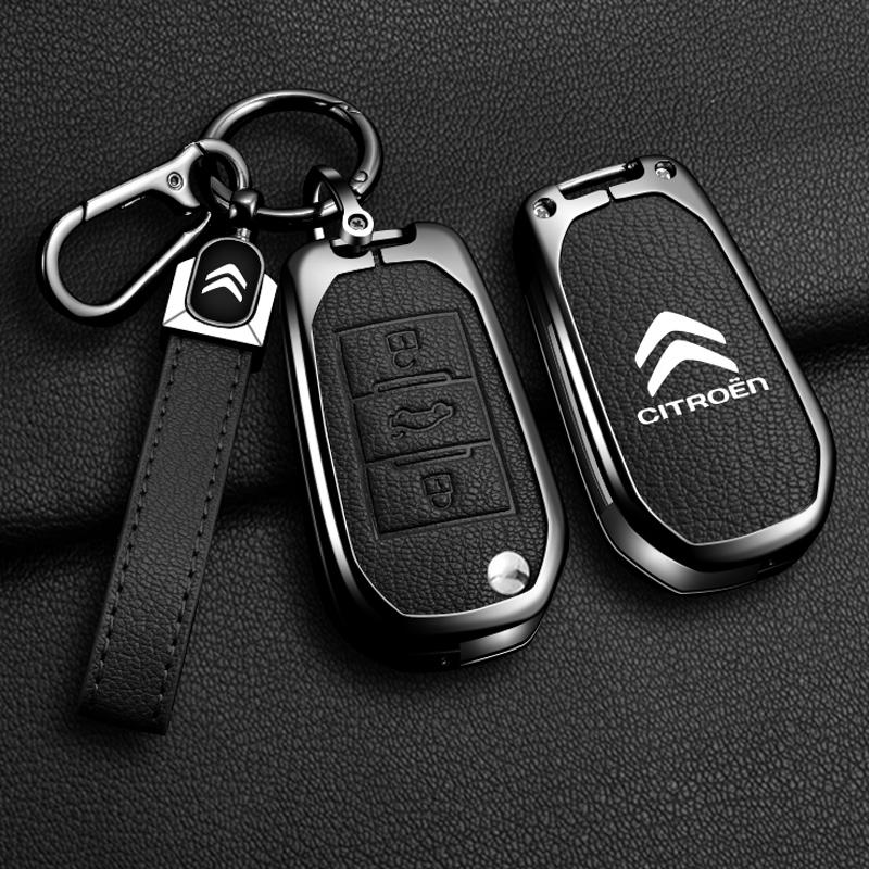 YKFEA1 Zinc Alloy Car Flip Key Case Cover Shell Fob For Citroen C1 C2 C3 C4 C5 C6 VTS Xsara C-Crosser Berlingo Jumpy DS3 DS4 DS5 DS6