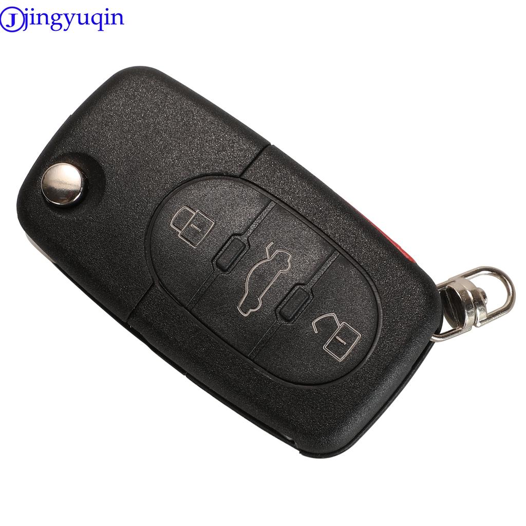 Jingyuqin 2/3/4 кнопки складной чехол для автомобильного ключа для Volkswagen Vw Jetta Golf Passat Beetle Skoda Seat Polo B5 CR1620 CR2032