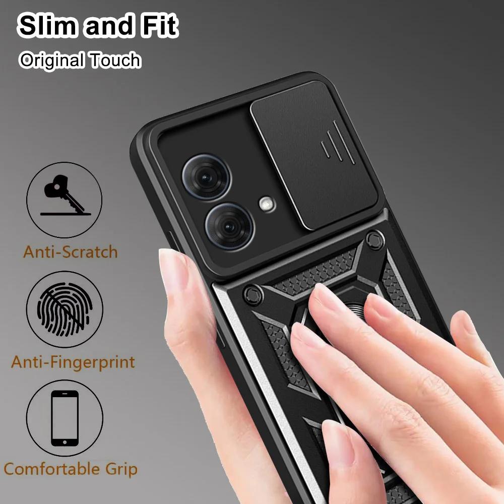 Для Motorola Чехол G84 G54 G14 E13 G73 G53 G13 G23 E22 G62 G32 G22 G52 G60 G30 G10 G51 Магнитный держатель для кольца Защитная крышка