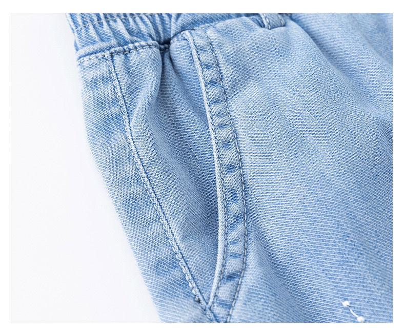 Женские летние тонкие широкие джинсовые шорты трапециевидного силуэта с высокой талией и широкими штанинами