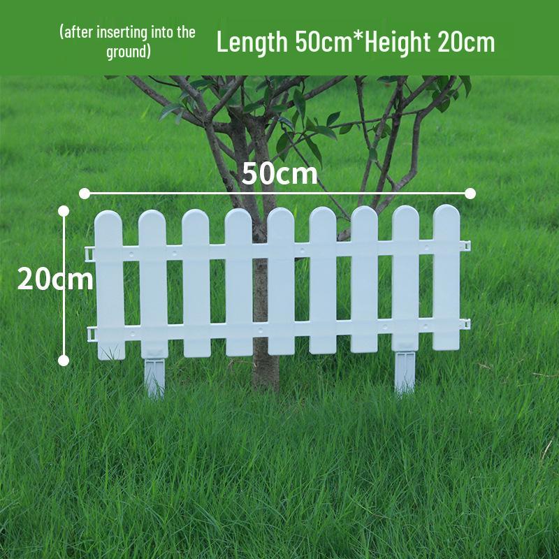 Пластиковый штакетник двойного назначения для сада, цветника, двора или школы