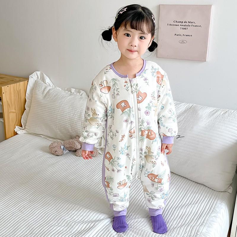 A-Class Cotton-Lined Baby Sleep Sack With Legs Toddlers 1-7 Years Winter Lightweight Sleeping Bag