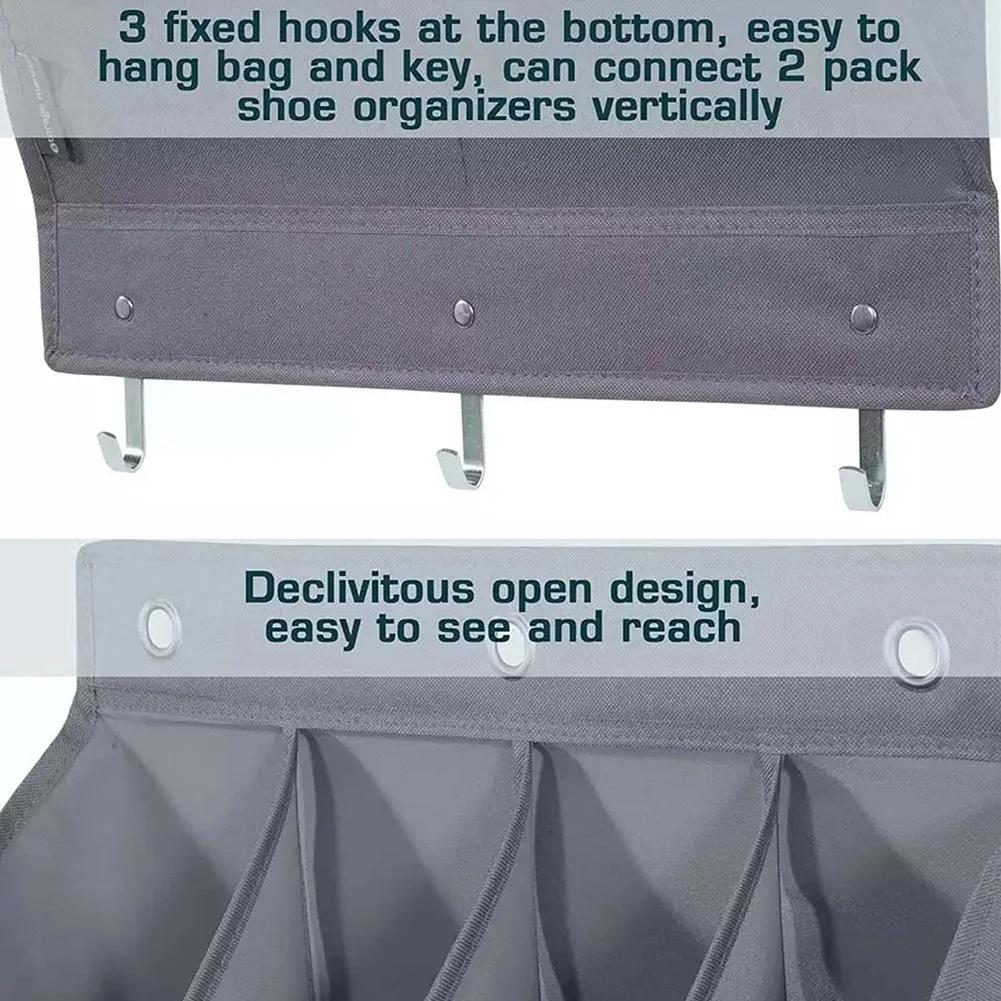 11/12 ячеек настенный карман для хранения подвесная сумка органайзер для обуви и мелочей стойка с держателем для шкафа за дверью спальни/ванной