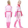 Marioeds Peach Princess Cosplay Costume Bodysuit for Girls Women Zentai Halloween Jumpsuit Kawaii Anime Bodysuits Gifts