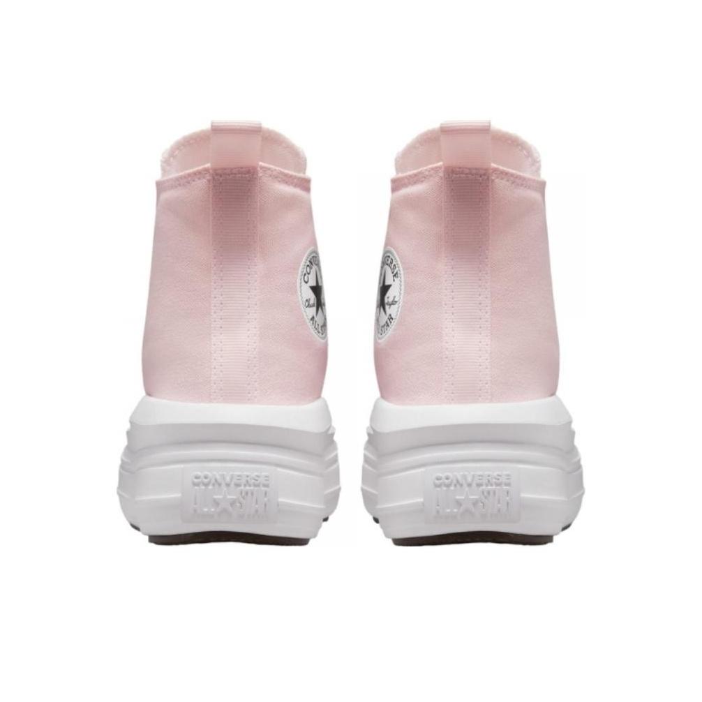 Converse All Star Move High Top Canvas Shoes Kids Sneakers Pink White A03629C
