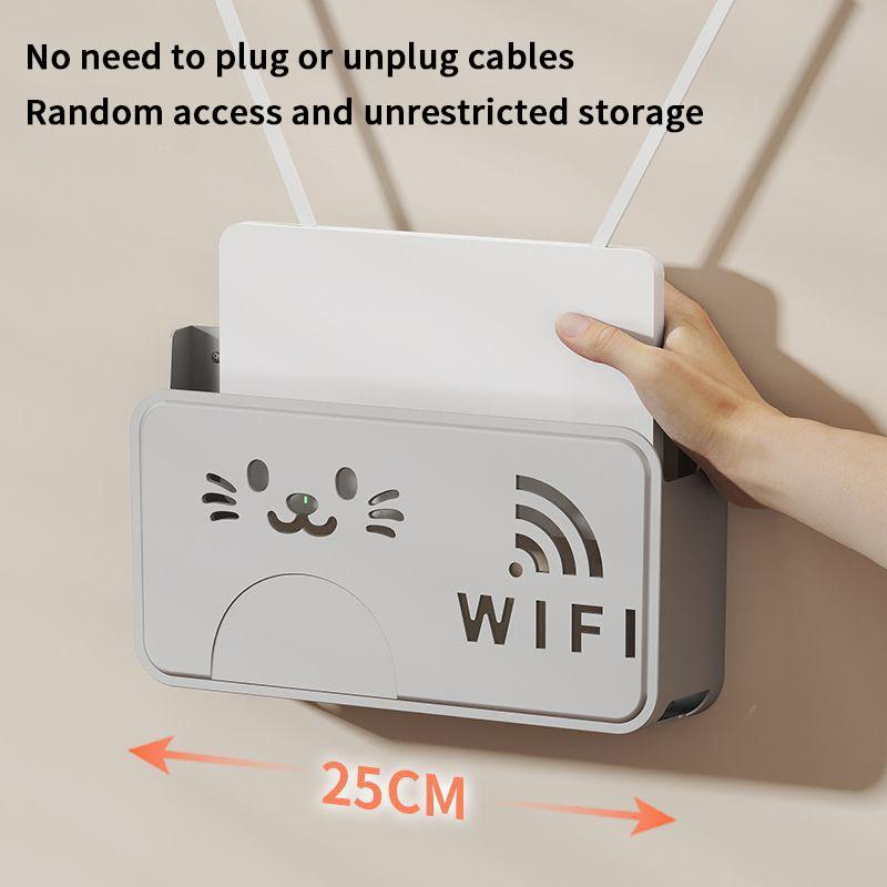 Беспроводной Wi-Fi роутер, коробка для хранения, розетка для гостиной, Wi-Fi декор, настенная полка для ТВ-приставки, органайзер для кабелей и питания