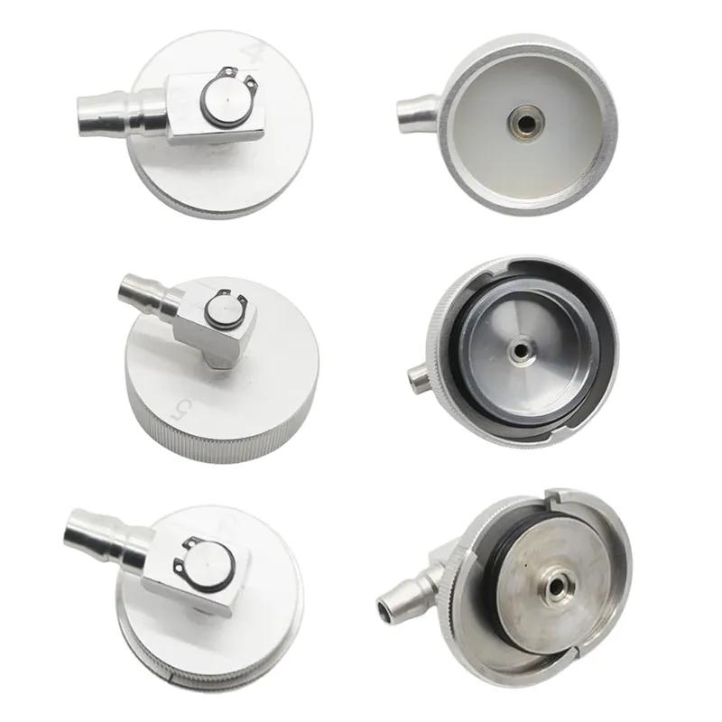 Aluminum Alloy Car Master Cylinder Brake Bleeder Cap Adapter for Manual Brake Power Fluid Bleeding Pneumatic Brake Fluid Bleeder