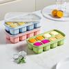 Eight-Grid Soft-Bottom Ice Cube Box with Lid for Fruit Storage