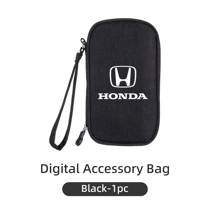 CKBSX1 Car Digital Storage Bag Waterproof Cable EVA Charging Tools Organizer For Honda Jsrzcing Civic Accord Fit City Vezel CRV Odyssey