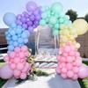 Macaron Latex Balloon Set Wedding Room Arrangement Birthday Decoration Balloon Anniversary Opening Party Balloon