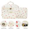 Women Quilted Makeup Bag Cosmetic Organizer Bag Large Capacity Aesthetic Cosmetic Bag Cherry Pattern Cute Toiletry Bag