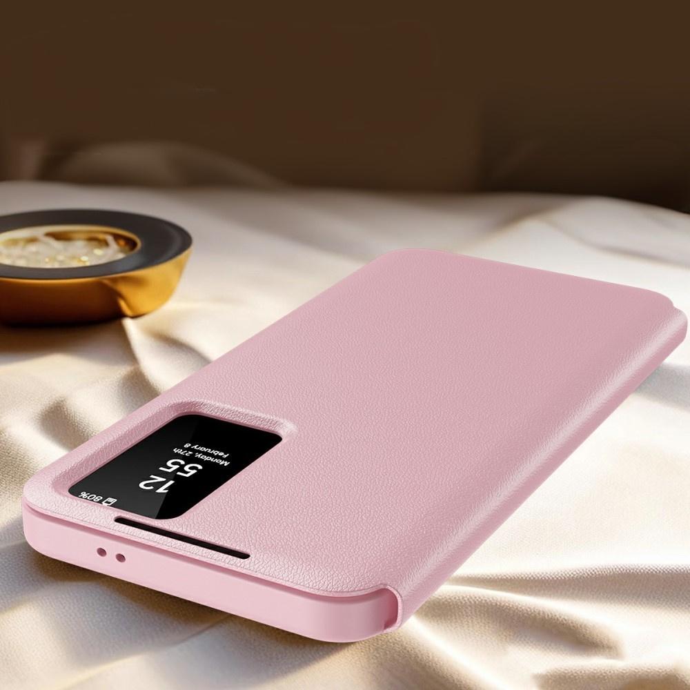Samsung Galaxy A56 5G Smart View Case with Card Pocket, Pink