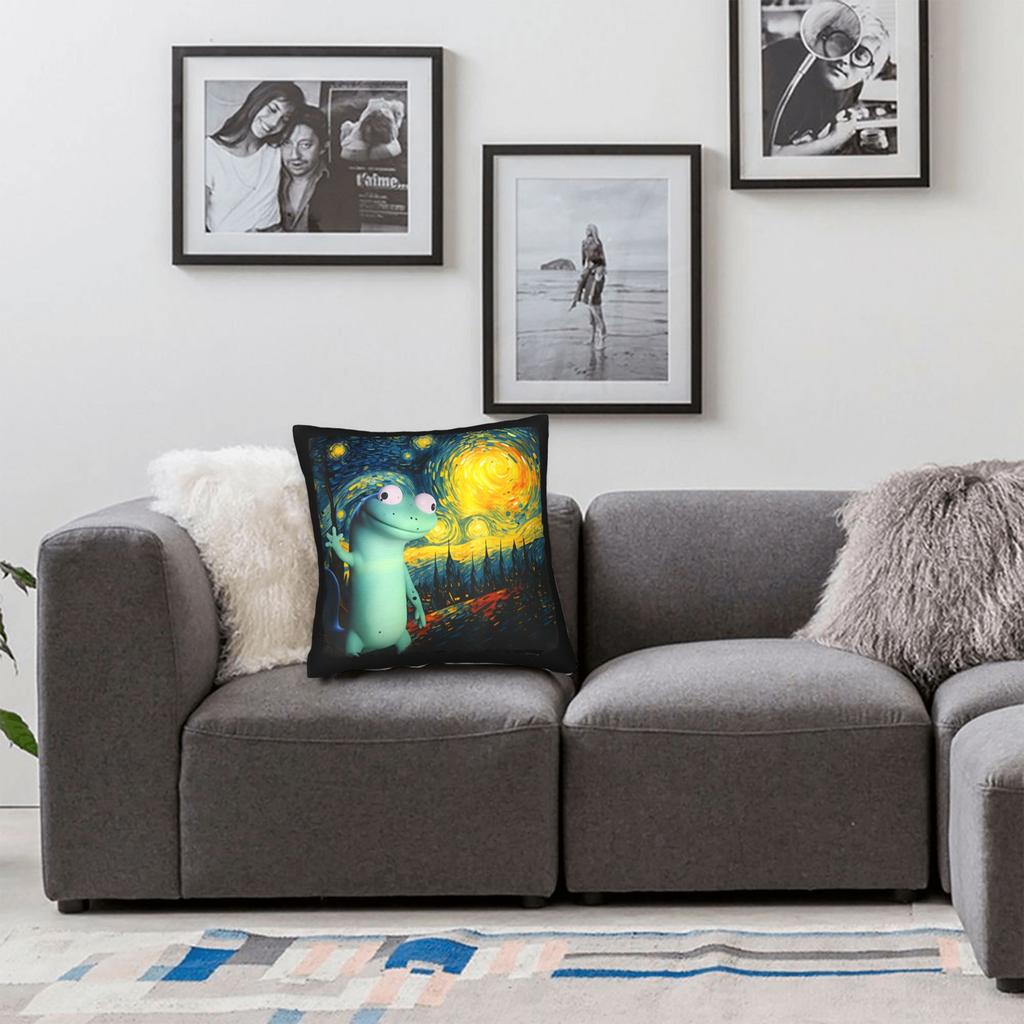 Pillow Cover Lizard Meme Kawaii Pillow Case For Sofa Home Decoration Pillowcases