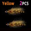 1#Grizzly Saddle Hackle 3D Fish Eyes Baitfish стример для пресноводных мокрых мушек для ловли окуня, щуки, рыболовных приманок