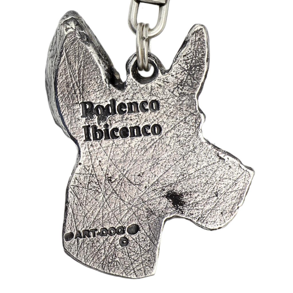 Ibizan Hound, Ibizan Podenco, Ibizan Warren Hound - Necklace with dog, silver-plated pendant for dog fan, unique jewelry by Art-Dog brand