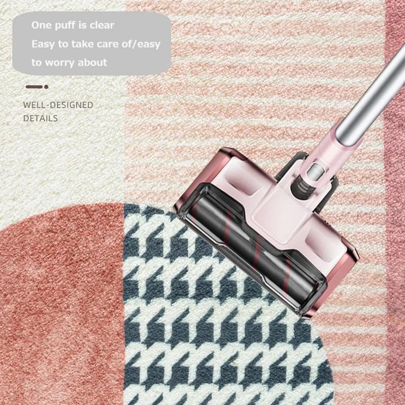 Современный Простой Имитация Кашемира Ковер для Спальни Овальный Коврик Перед Кроватью Ковер в Стиле Легкой Роскоши Скандинавский Ковер для Гостиной