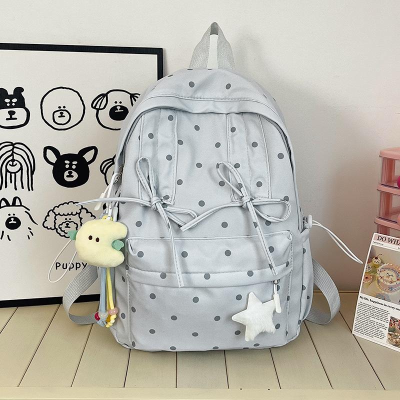 Fresh and Sweet Bow Backpack High Value Sports Outdoor Travel Bag Trend Cute Large Capacity Backpack