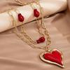 Модное ожерелье в форме сердца для женщин
