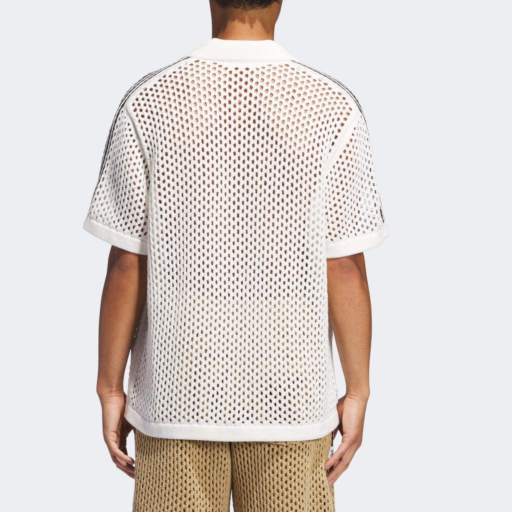 Adidas Рубашка поло крючком X Edison Chen белая унисекс уличная одежда JE9594