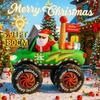 5.91FT Giant Outdoor Decoration Christmas Inflatable Model Santa Monster Truck Reindeer LED Lights Xmas Yard Lawn Party Ornament