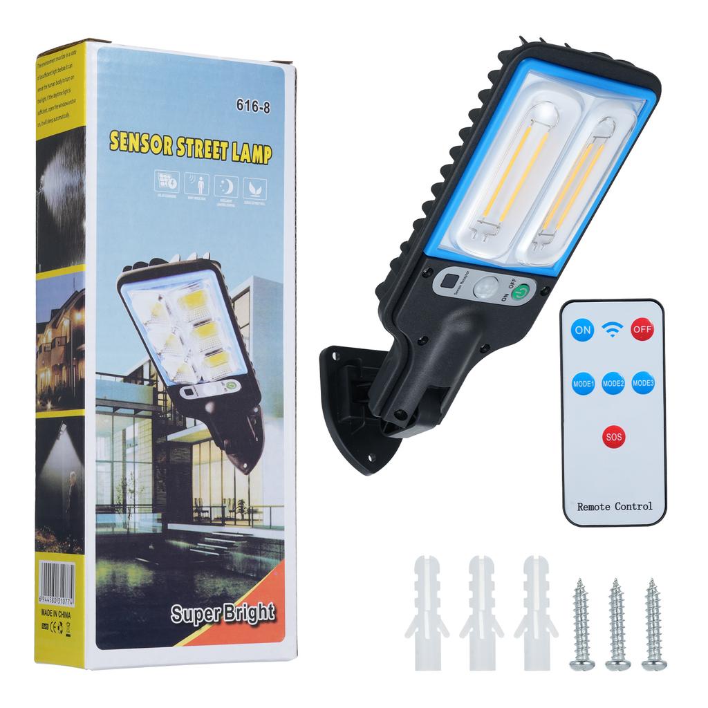 Солнечный уличный садовый светильник для дома, уличный водонепроницаемый датчик, сельский двор, супер яркий светодиодный настенный светильник