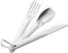 Tamahashi Cutlery Set Fork Knife Spoon Camping Outdoor Carabiner Made In Japan Catchfield CF-106