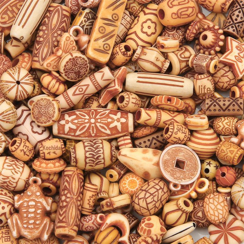 Baroque Style Acrylic Beads for DIY Bracelets and Accessories