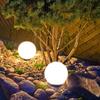 Stay Lit Until the Next 100 Lumens of Garden Ball 25cm Smart Lighting Solar Runtime and Adjustable Brightness for Warm and Brighten Your Flower and GW