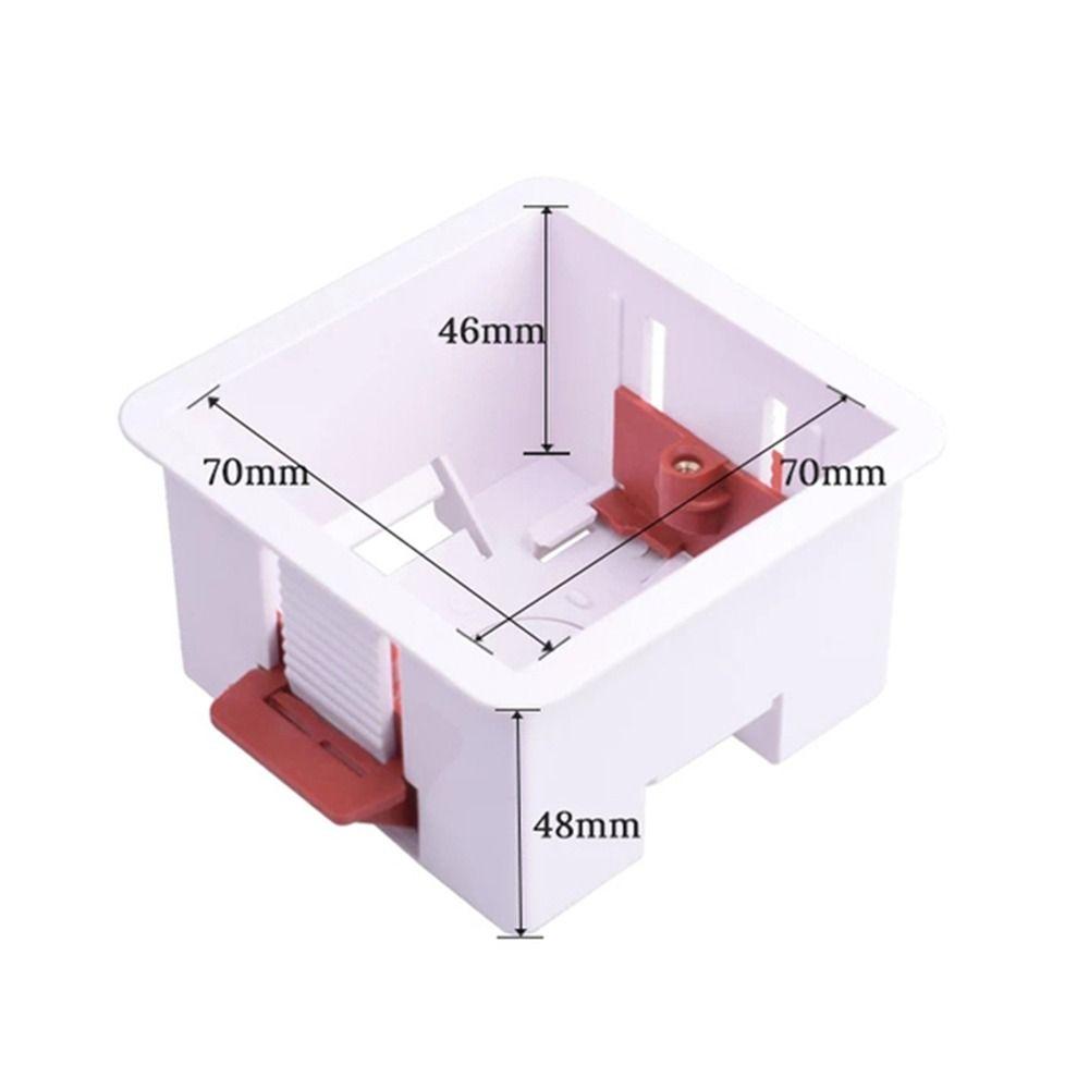 White Wall Socket Cassette Junction Box Wall Switch Box Durable Gypsum Board Lining Box  Home