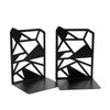 Stationery Desk Organizer Iron Art Non-Slip Book Stand Bookends Book Holder Book Support Shelf