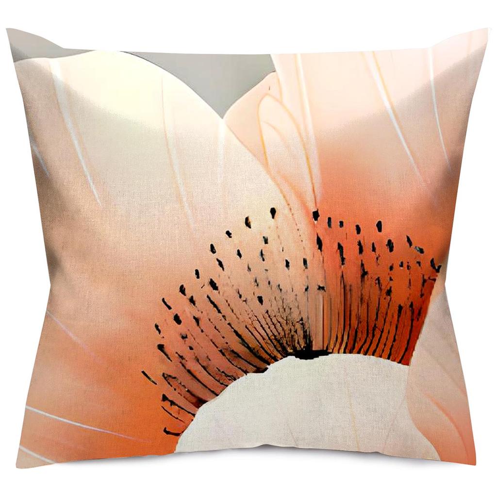 Pillowcase 40x40 cotton satin DIGITAL PRINTING petals flower pattern powder pink