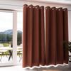 100% Blackout Eyelet Curtain 135x250 Cm ECLIPSE Saffron, by Soleil d'Ocre