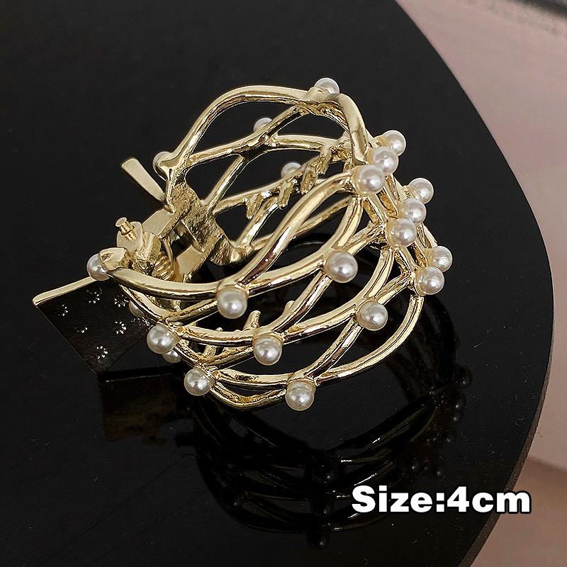 Корейская мода, коготь для волос со стразами, металлическая прическа, зажим для волос, зажим для хвоста, зажим для хвоста для женщин и девочек, головные уборы, аксессуары для волос