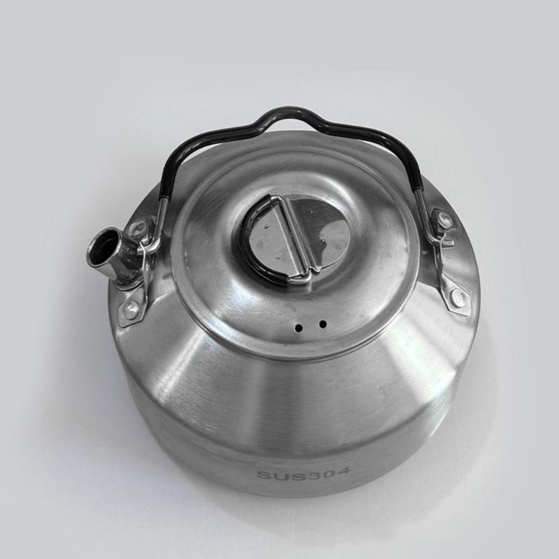 Нержавеющая сталь Чайники для походов на открытом воздухе Кастрюля Посуда Кемпинговые чайники Чайник со свистком для плиты Чайник для кемпинга Чайник для кофе