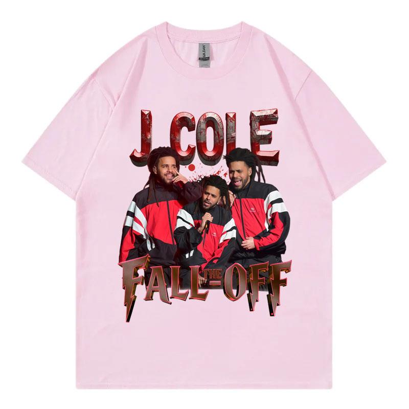 Rapper J Cole The Fall Off Tour 2026 Tshirt Streetwear Fashion Hip Hop Short Sleeve Tshirts Men Women Casual Cotton T Shirts
