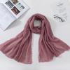 Muslim Fashion Women Crinkle Hijab Scarf Soft Solid Head Scarves Turban Shawls and Wraps Hijab Femme Musulman Kopftuch