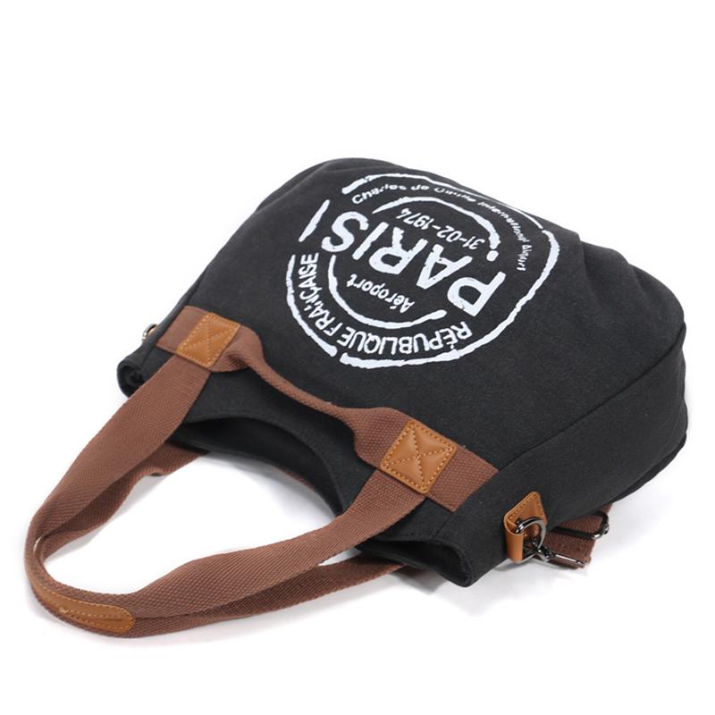 Женская винтажная минималистичная сумка-кроссбоди маленького размера для поездок на работу, в школу, для путешествий, с принтом Paris, сумка-тоут большой вместимости с молнией, на плечо