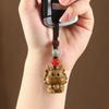 Auspicious Green Sandalwood Dragon Zodiac Cartoon Keychain & Universal Phone Lanyard