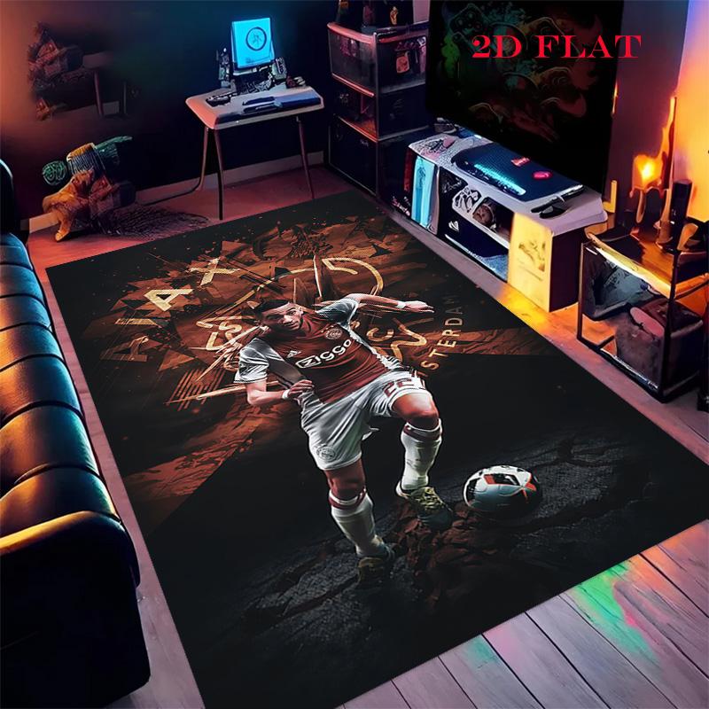 AFC Ajax logo Carpet Rug for Living Room Bedroom Home Sofa Decoration,Kids play Nonslip Floor Mat
