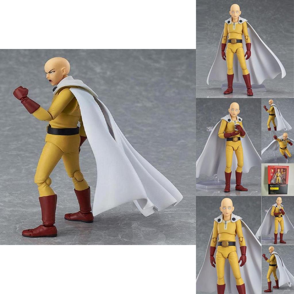 Вневременной дизайн Новая Фигма One Punch-man Сайтама Герой ПВХ Фигурка 15 см Аниме Игрушка Фигурка Для Коллекции