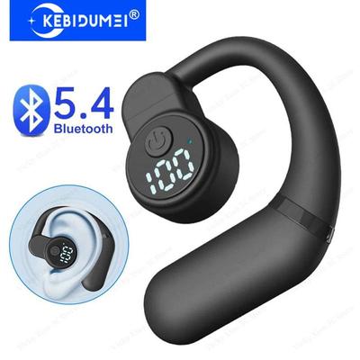 Беспроводные наушники Bluetooth 5.4 с креплением на ухо, наушники HiFi со стереозвуком и шумоподавлением, регулируемые, с вращением на 180°, для левого и правого уха, универсальные вкладыши