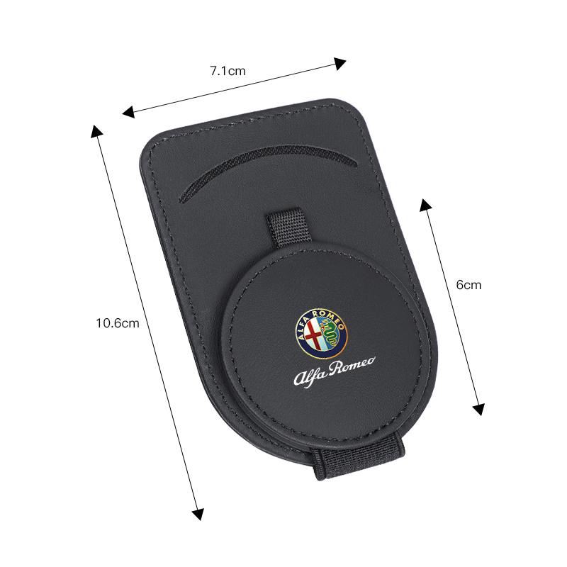 Car Carbon Fiber Clip Sun Visor clip-On Sunglasses For Alfa Romeo 4C 159 Spider Giulia Giulietta 156 Tonale Mito 147 8C GT def789