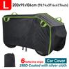 Черный утолщенный 210D M L XL XXL XXXL Чехол для квадроцикла ATV Универсальный Водонепроницаемый Мотоцикла Транспортного средства Скутера Картинга Мотоцикла Чехлы