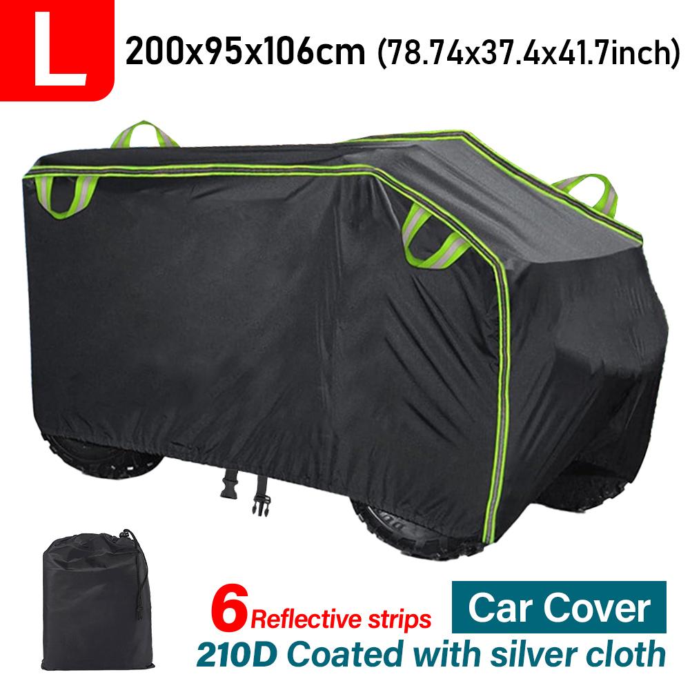 Черный утолщенный 210D M L XL XXL XXXL Чехол для квадроцикла ATV Универсальный Водонепроницаемый Мотоцикла Транспортного средства Скутера Картинга Мотоцикла Чехлы