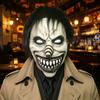 Full Face Spiral Clown Head Cover Spooky Terrifying Cosplay Mask  Haunted House