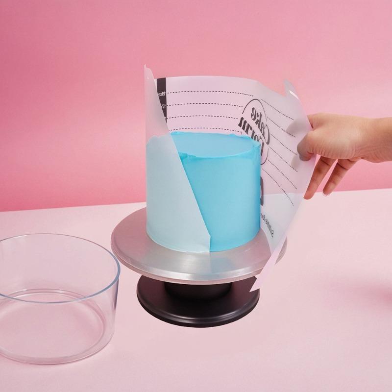 Регулируемая круглая форма для торта 4-10 дюймов, выдвижные инструменты для мастики, кольцо для муссового торта, акриловое кольцо, форма для выпечки, инструменты для украшения торта