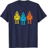 01 10 11 Robot Navy Blue T-Shirt