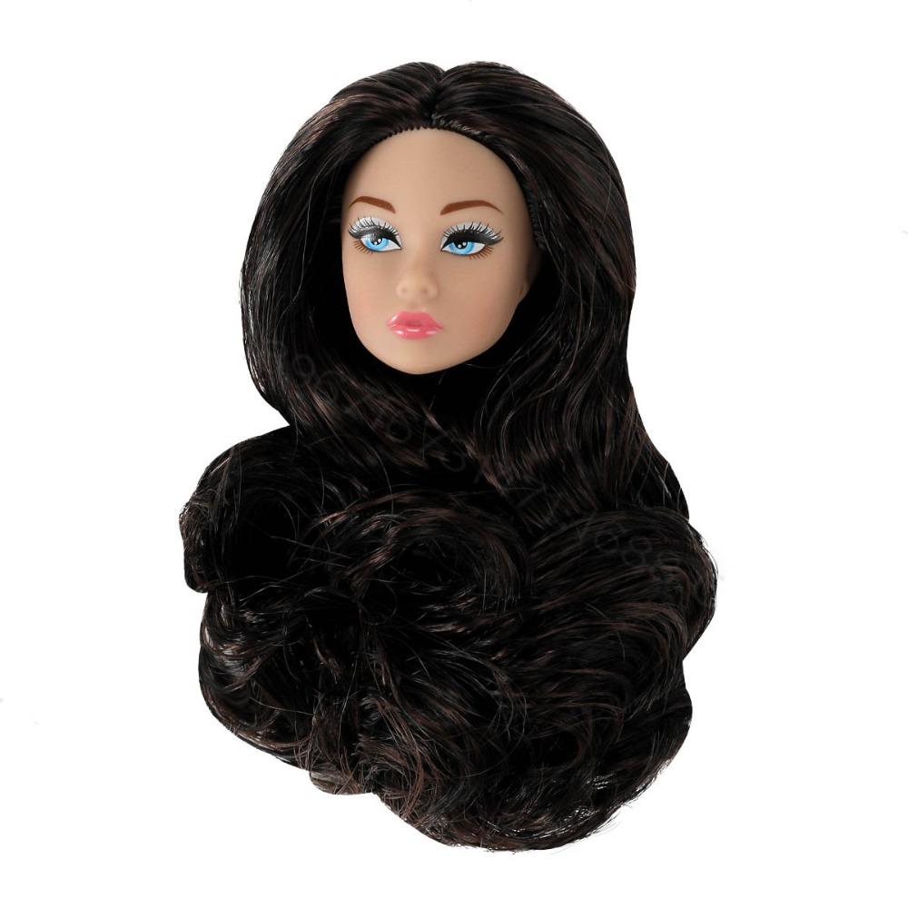 Curly Hair 1/6 Doll Head White/normal/chocolate 30cm Dolls Head Supermodel Doll Head Collection