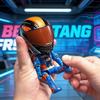 Mini Moto Helmet Heroes Transforming Ornaments with Hidden Racers Inside, Motorcycle Helmet Action Figure with 360-Degree Articulated Joints