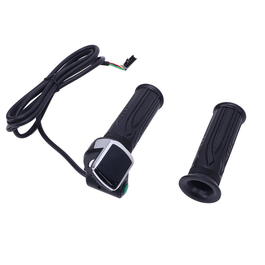 Ручка газа для электровелосипеда с индикатором заряда батареи, чувствительная, 48 В, универсальная, поворотная ручка газа для электросамоката, для 2,22 см